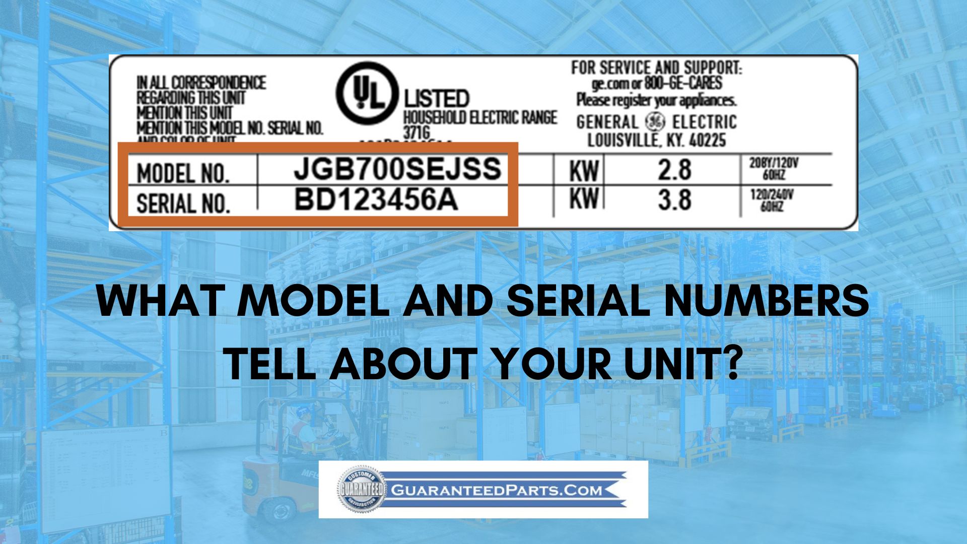 What model and serial number say about your unit