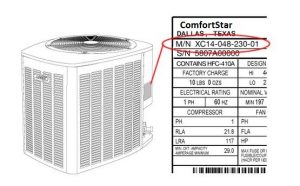 model search on split a/c unit