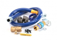 Dormont 1675KIT48 3/4"x48" Blue Hose Gas Connector Kit