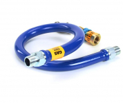 Dormont 16100BPQ48 1"x48" Blue Hose Gas Connector With Snapfast