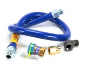 Dormont 1675BPQ48 3/4"x48" Blue Hose Gas Connector With Snapfast