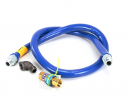 Dormont 1675BPQ72 3/4"x72" Blue Hose Gas Connector With Snapfast