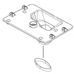 Whirlpool W11448633 Mounting Plate
