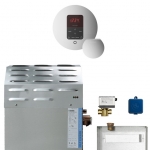 Mr. Steam 10C1Aca0000 Mssuper1Ec1 10Kw Steam Generator With Butler Round Package In Polished Chrome
