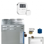Mr. Steam 10C1Aeab000 Mssuper1Ec1 10Kw Steam Generator With Airbutler White Package In Polishe Chrom