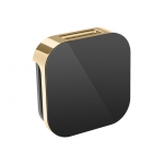 Mr. Steam 104104Bk-Pb Aroma Glass 3 In. Steam Head In Black Polished Brass