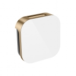 Mr. Steam 104104Wh-Bb Aroma Glass 3 In. Steam Head In White Brushed Bronze