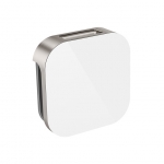 Mr. Steam 104104Wh-Bn Aroma Glass 3 In. Steam Head In White Brushed Nickel