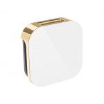 Mr. Steam 104104Wh-Pb Aroma Glass 3 In. Steam Head In White Polished Brass