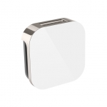 Mr. Steam 104104Wh-Pn Aroma Glass 3 In. Steam Head In White Polished Nickel