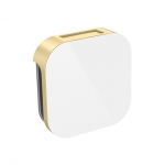 Mr. Steam 104104Wh-Sb Aroma Glass 3 In. Steam Head In White Satin Brass