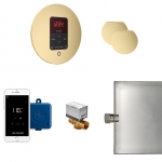 Mr. Steam Msbutlerxrd-Sb Butler Max Steam Generator Control Kit / Package In Round Satin Brass