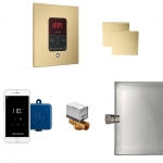 Mr. Steam Msbutlerxsq-Sb Butler Max Steam Generator Control Kit / Package In Square Satin Brass