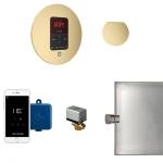 Mr. Steam Msbutler1Rd-Sb Butler Steam Generator Control Kit / Package In Round Satin Brass