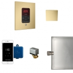 Mr. Steam Msbutler1Sq-Sb Butler Steam Generator Control Kit / Package In Square Satin Brass