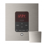 Mr. Steam Msitplussq-Bn Itempoplus Square Steam Shower Control In Brushed Nickel
